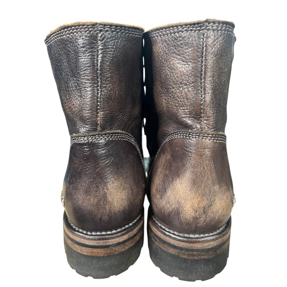 Bed Stu Women’s Tactic Trek Brown Distressed Combat Boot Size US 6.5 - Picture 8 of 10